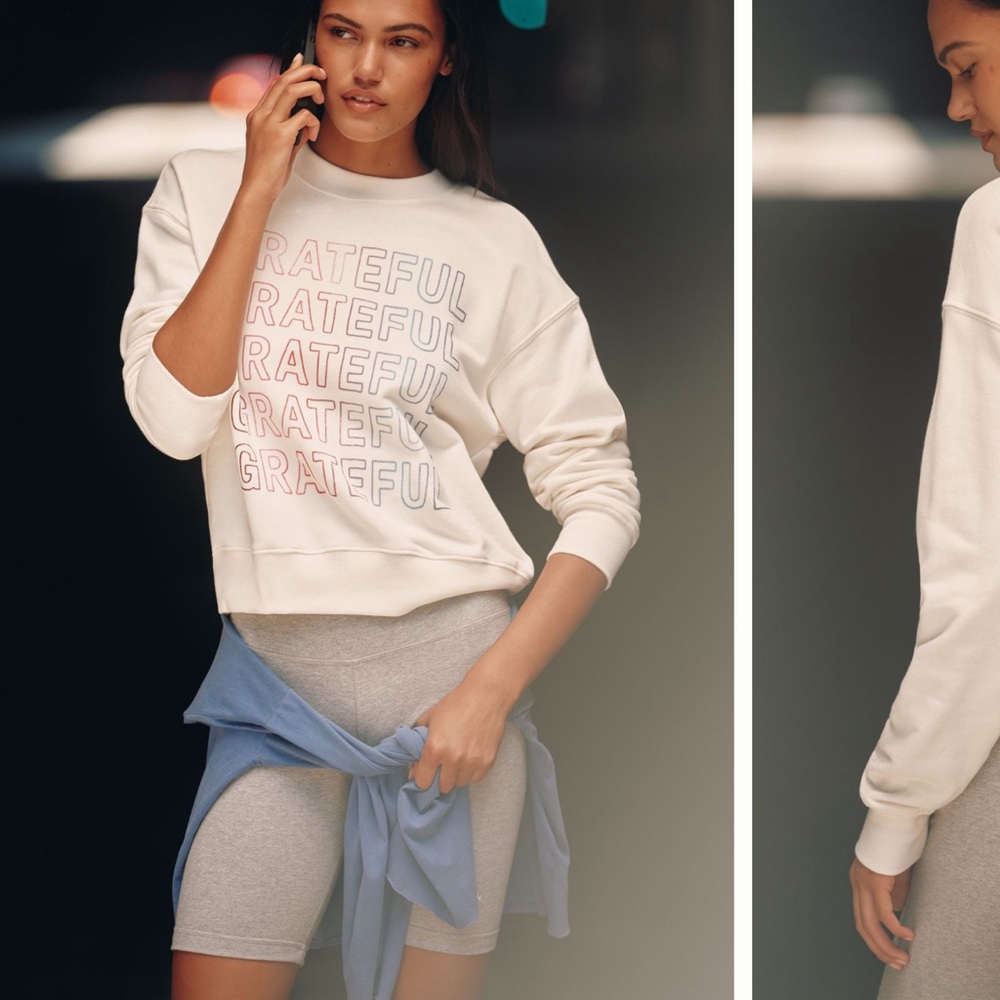 Spiritual Gangster Cream Grateful Sweatshirt